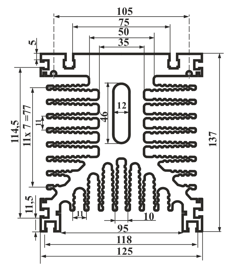 ЛИГРА - Профиль AB5015.2, эскиз