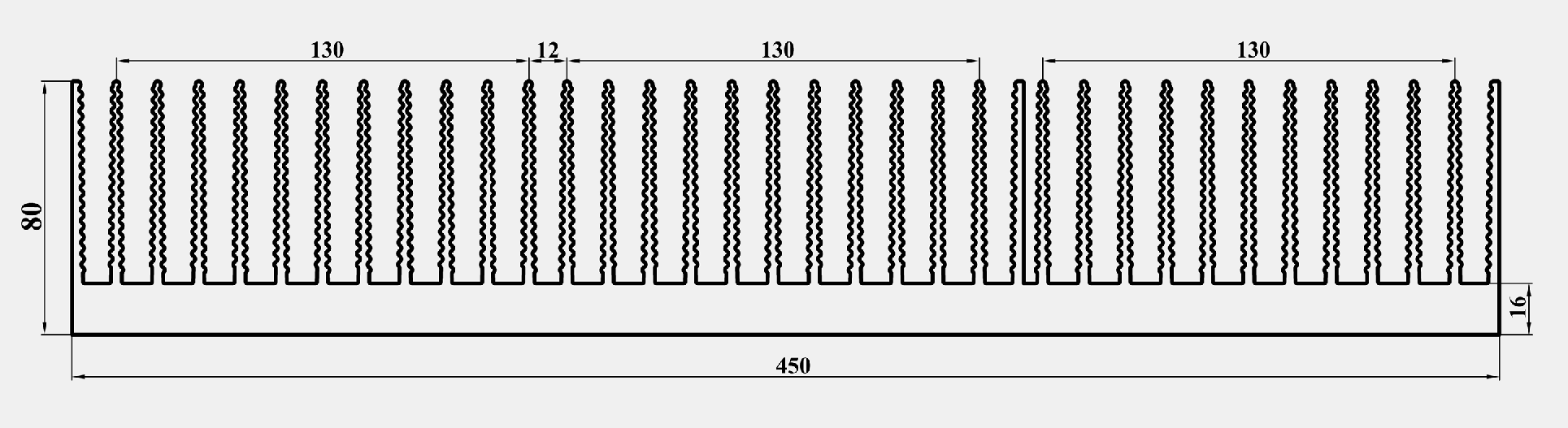 ЛИГРА - Профиль АВС450.150-3, эскиз