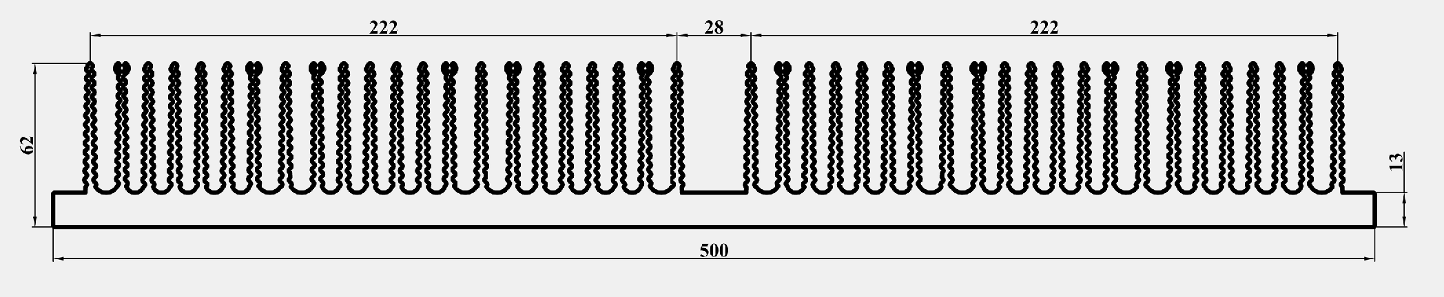 ЛИГРА - Профиль ABC500.9025-2, эскиз