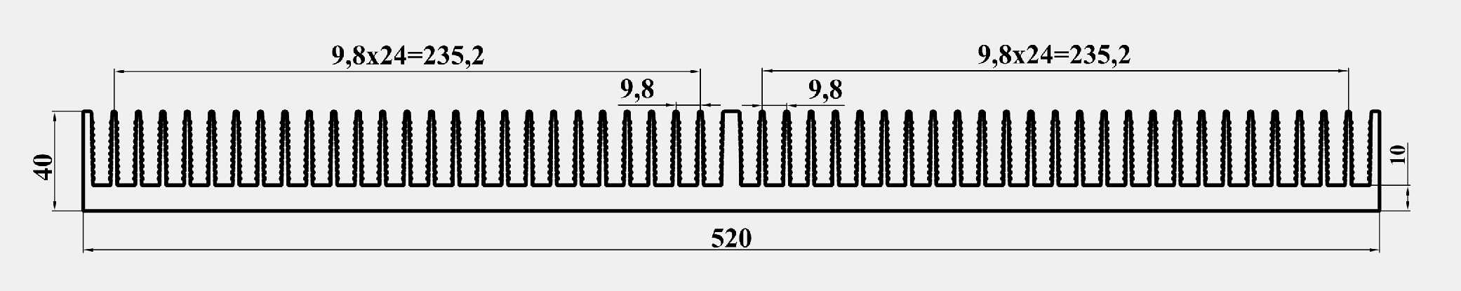 ЛИГРА - Профиль ABC520.9013-2, эскиз