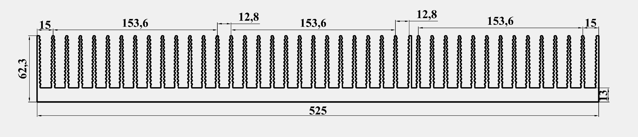 ЛИГРА - Профиль ABC520.9013-2, эскиз